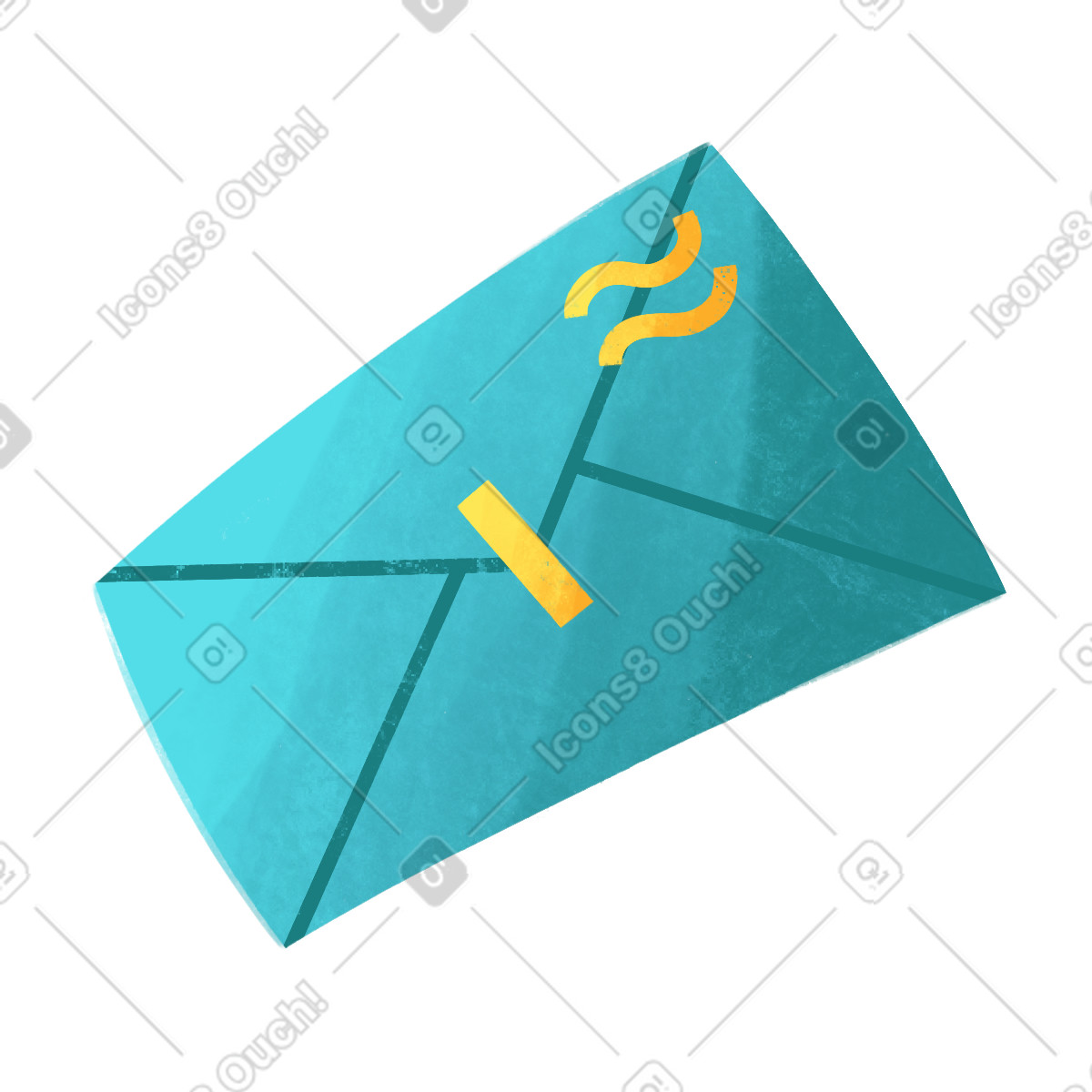 Иллюстрация Конверт в стиле Bonbon — скачать в форматах PNG, SVG
