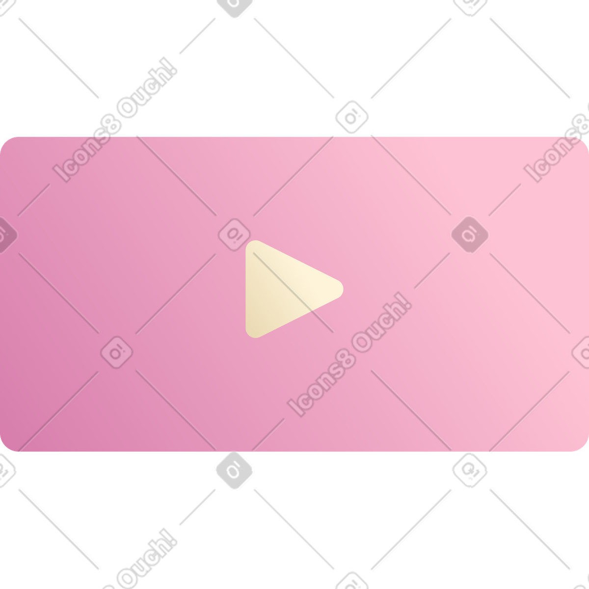 Ilustración Botón de play en estilo Silky a descargar en PNG y SVG