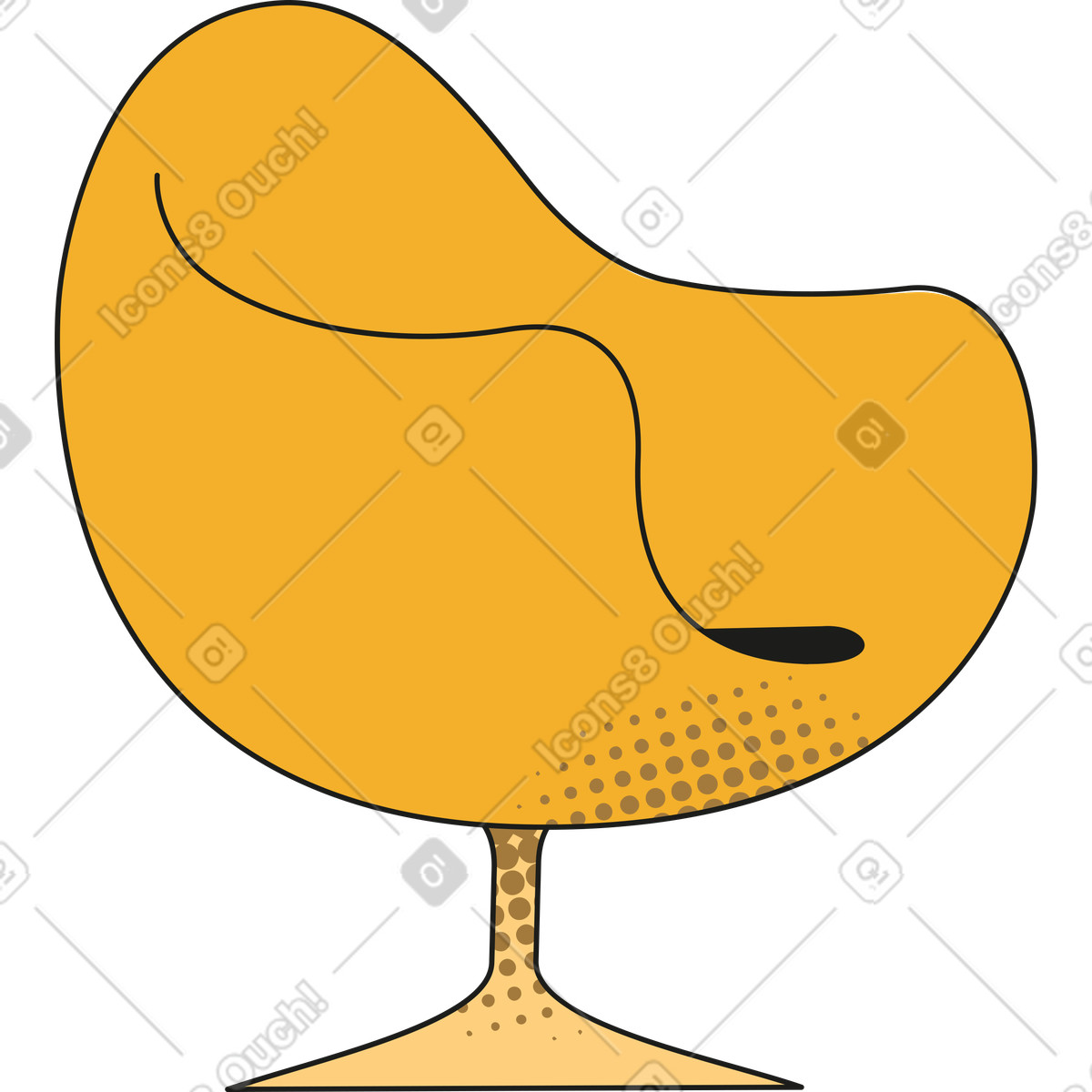 Rubber スタイルの Armchair のイラストをPNG、SVG形式でダウンロード