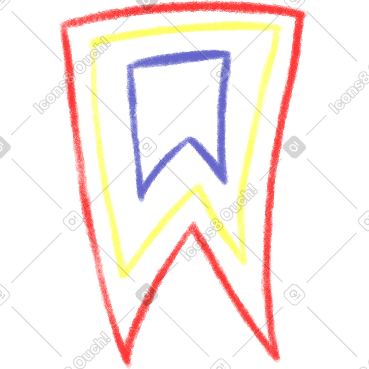 Color flag-Illustration im Doodle-Stil als Download in PNG, SVG