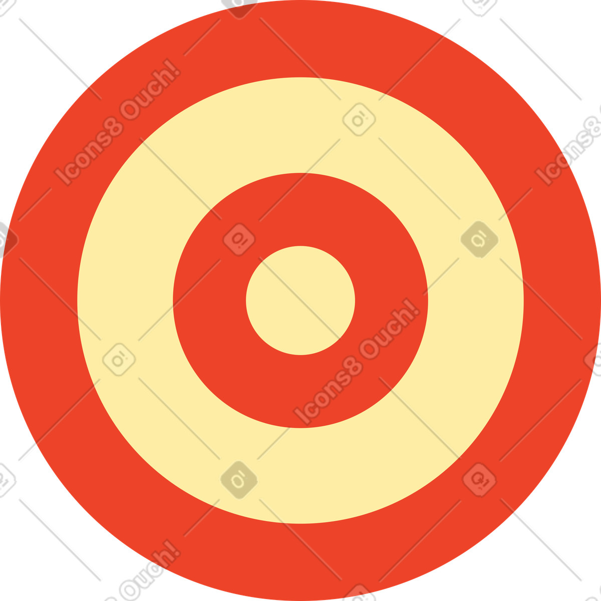 Ilustração de Alvo em no estilo Polar para baixar em PNG, SVG