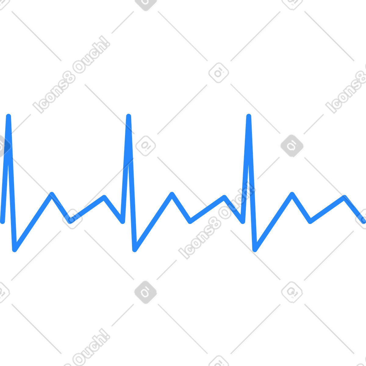Urban スタイルの Cardiogram のアニメーションイラストをGIF、Lottie (JSON)、AEでダウンロード