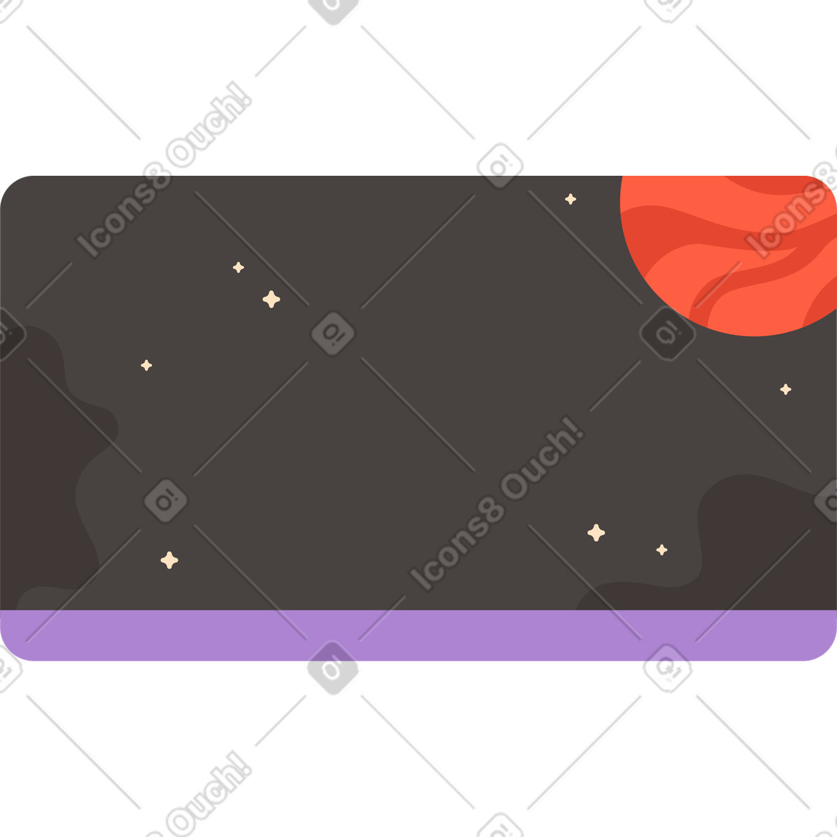 Cosmo di sfondo illustrazione in stile Dizzy scarica in PNG, SVG