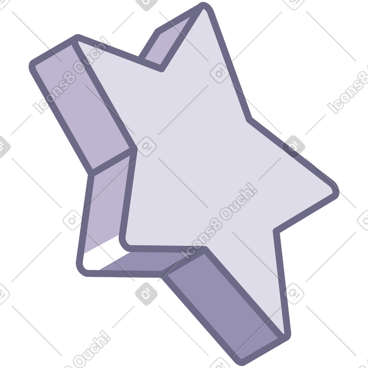 Illustration Étoile dans le style Modul à télécharger aux formats PNG, SVG