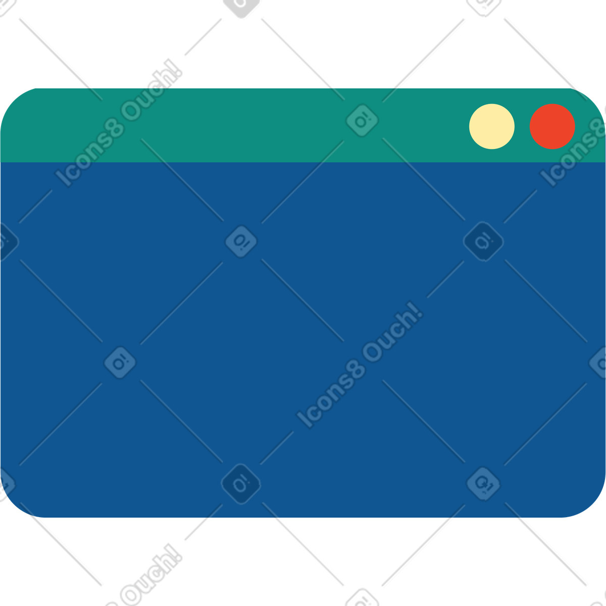 Browser window illustration in Polar style download in PNG, SVG