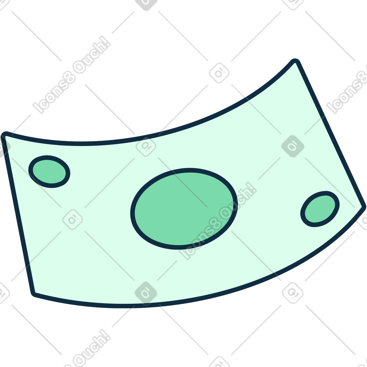 Ilustração animada de Paper money em no estilo Bubble gum para baixar em GIF, Lottie (JSON), AE