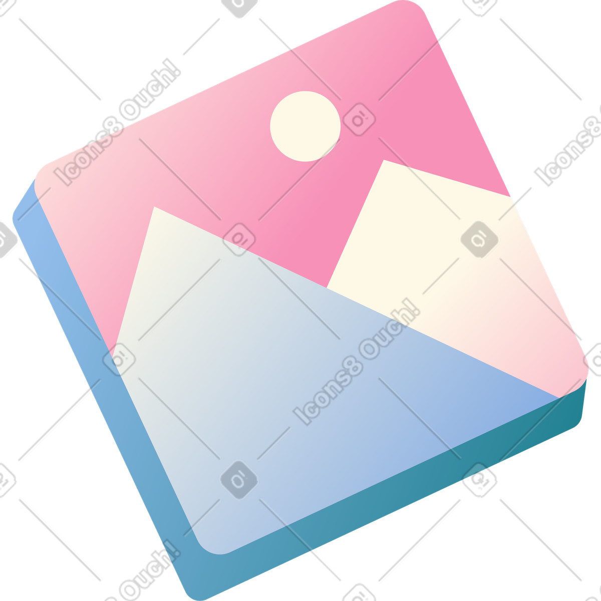 Image icon illustration in Beam style download in PNG, SVG