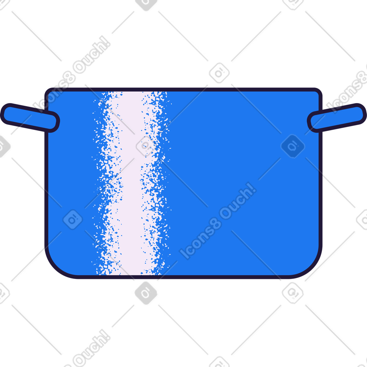 L pan illustration in Conifer style download in PNG, SVG