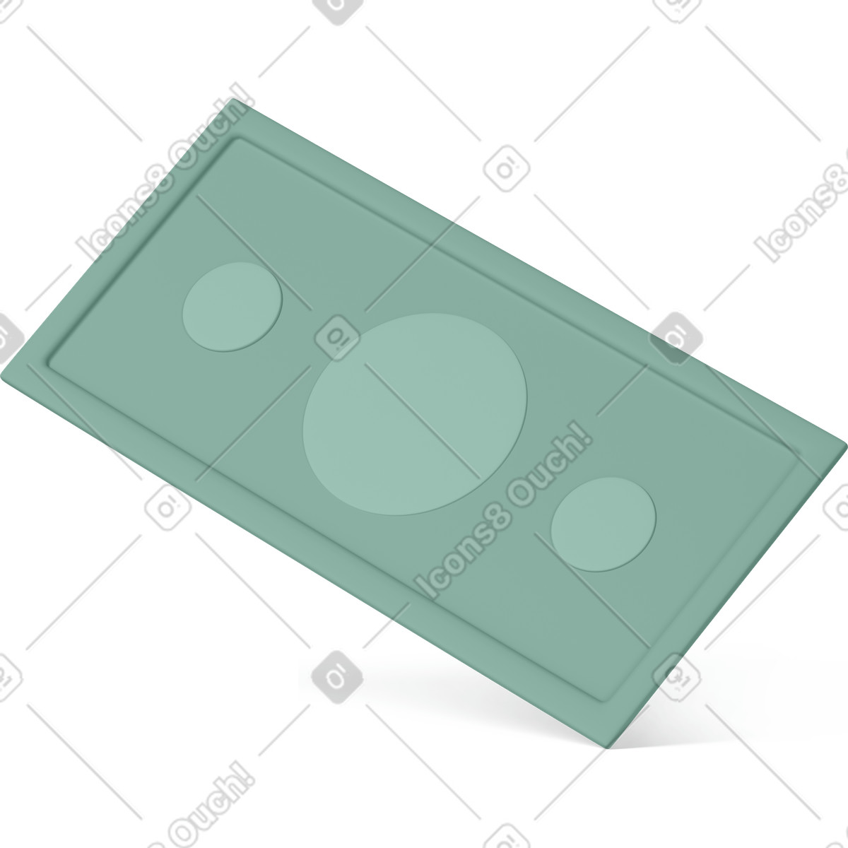Ilustração de Banknote em no estilo 3D Casual life para baixar em PNG, SVG