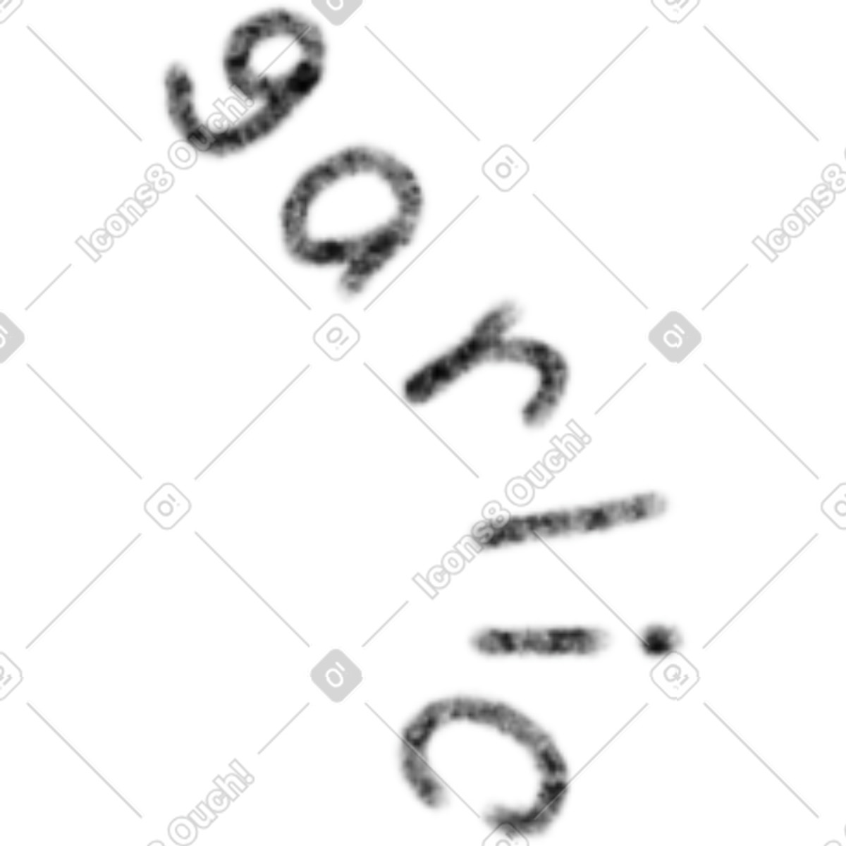 Ilustración Garlic lettering en estilo Toscana a descargar en PNG y SVG