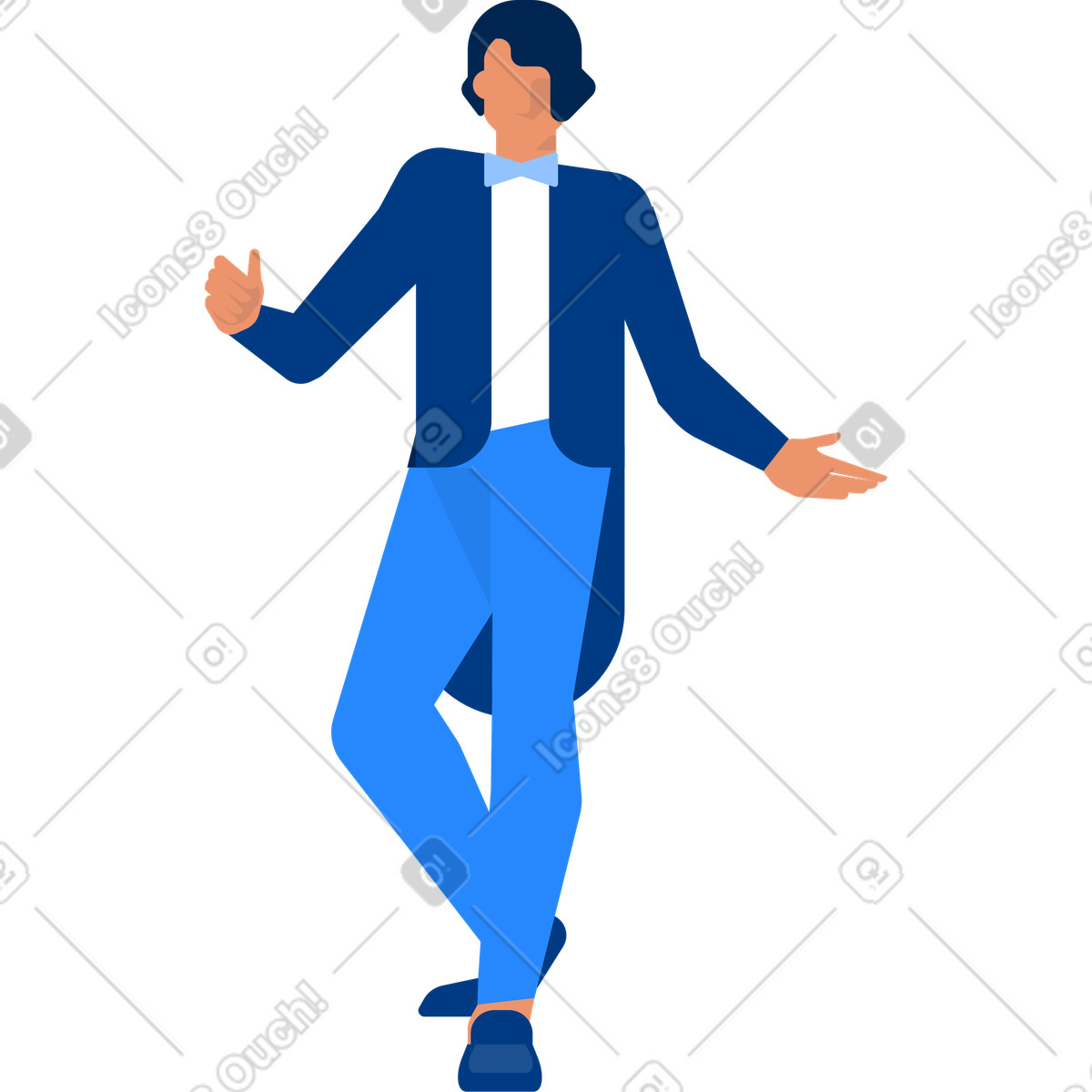 下载 Urban 风格的 男子 插画，支持 PNG、SVG 格式