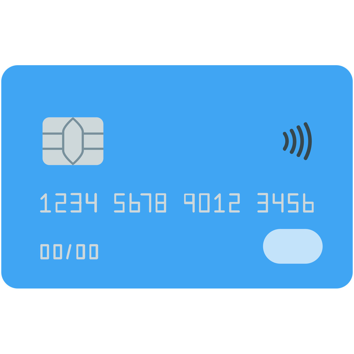 Credit card illustrazione in stile Fogg scarica in PNG, SVG