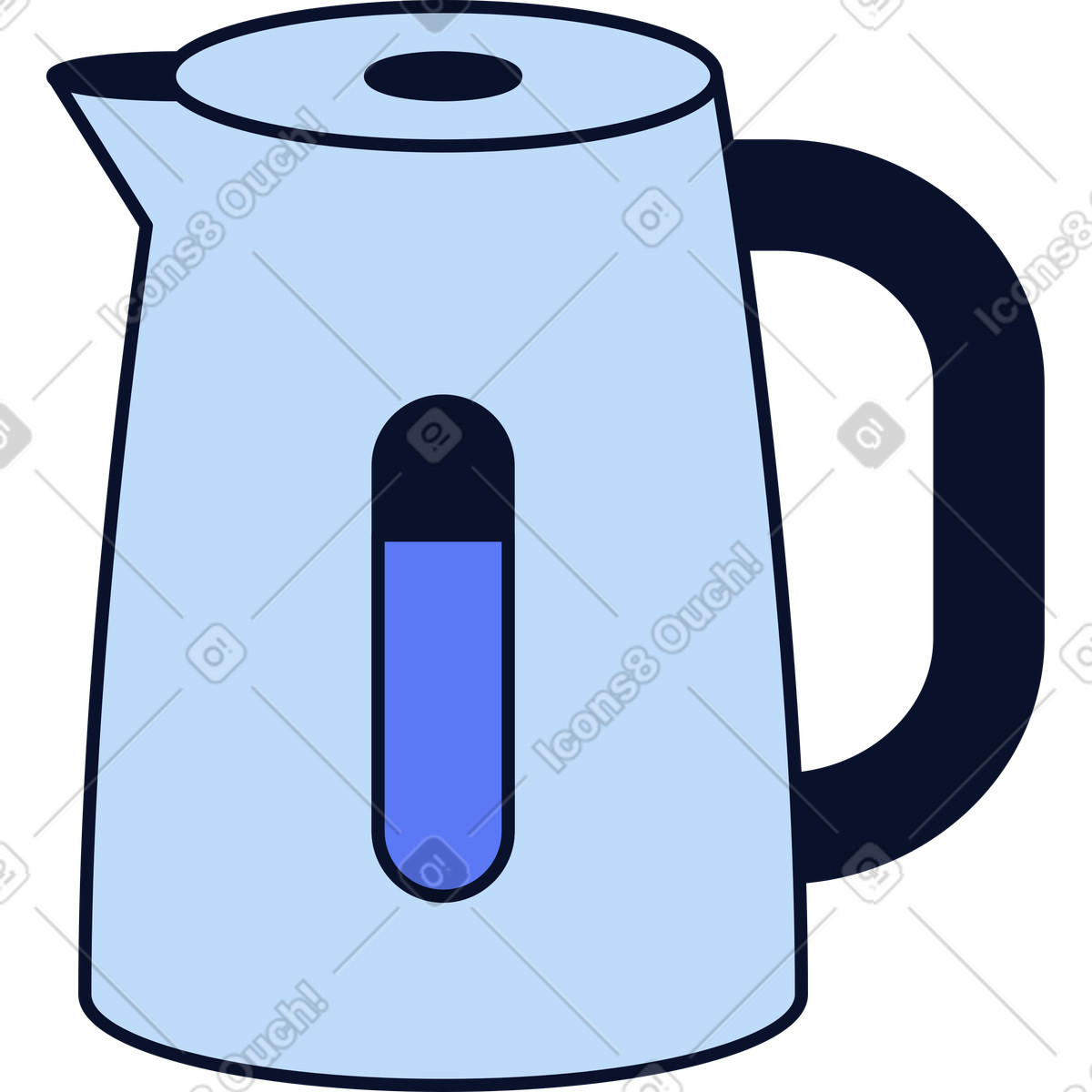 下载 Flexy 风格的 水壶 插画，支持 PNG、SVG 格式