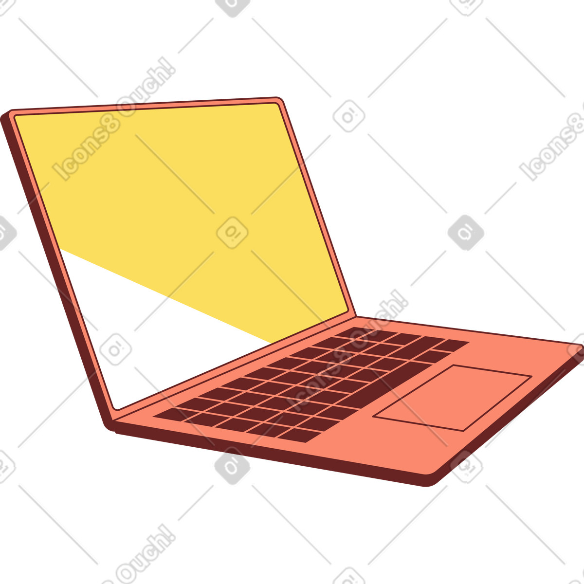 下载 Storyline 风格的 Open laptop 插画，支持 PNG、SVG 格式
