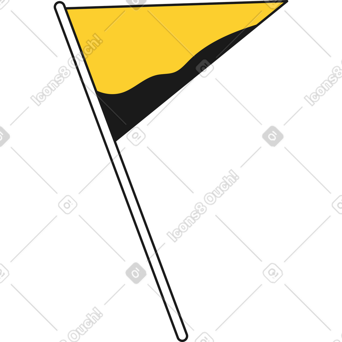 Taxi 스타일의 깃발 일러스트레이션 PNG, SVG 다운로드