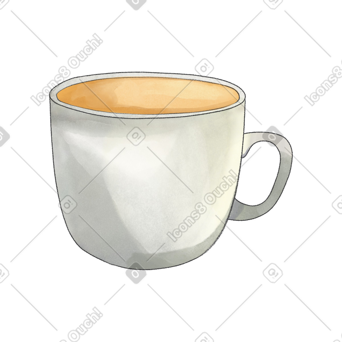 Ilustração de Cup of coffee em no estilo Seasons para baixar em PNG, SVG