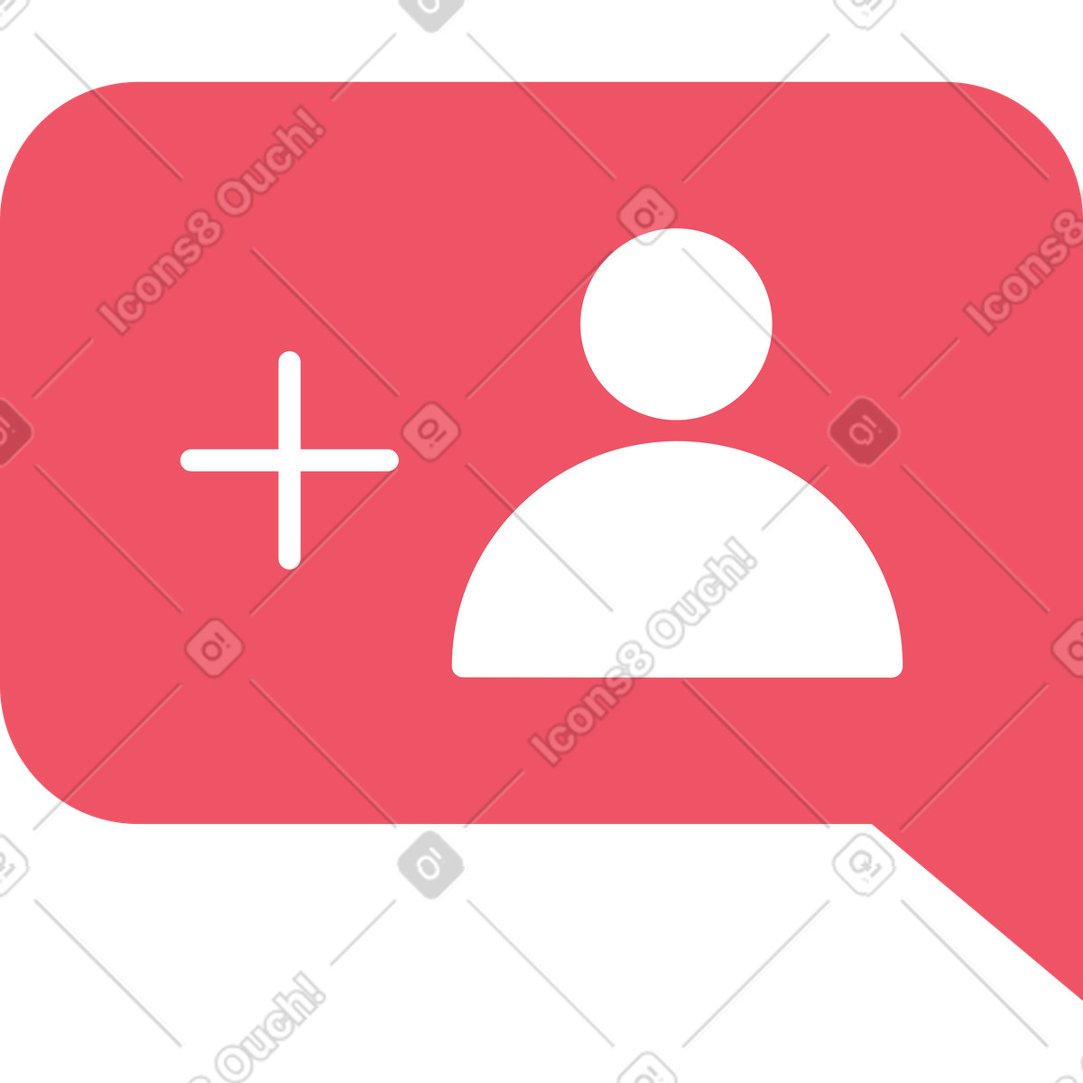 New follower bubble illustration in Boba style download in PNG, SVG