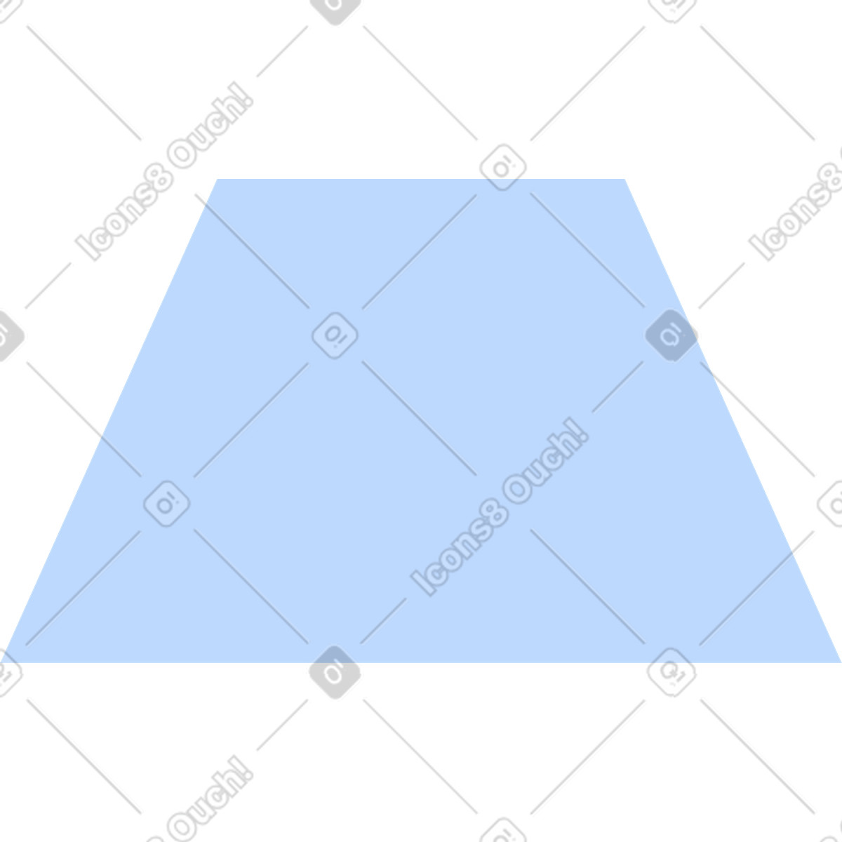 Illustration Blue trapezoid dans le style Marginalia à télécharger aux formats PNG, SVG