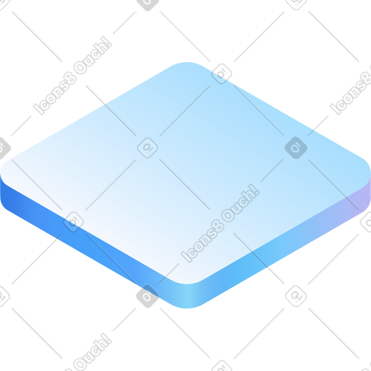 Ilustración Plataforma rectangular en estilo Hi-tech a descargar en PNG y SVG