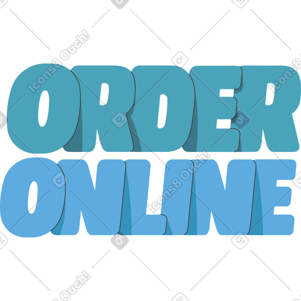 Ilustración Comprar online en estilo Dizzy a descargar en PNG y SVG