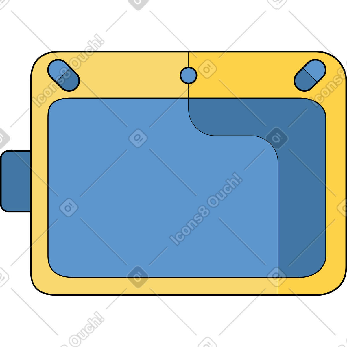 Ilustración Tableta en estilo Surr a descargar en PNG y SVG