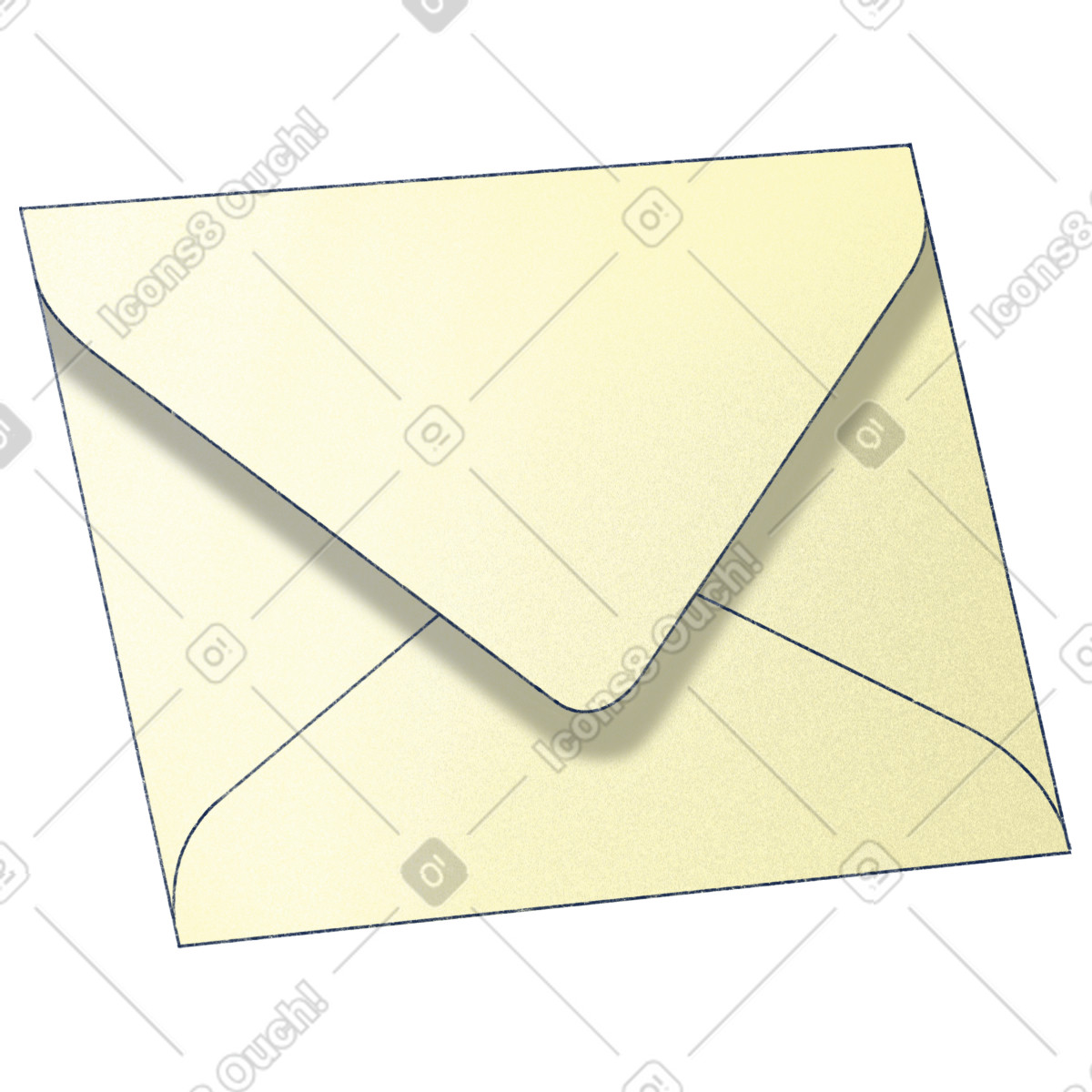 Haze 스타일의 Yellow envelope 일러스트레이션 PNG, SVG 다운로드