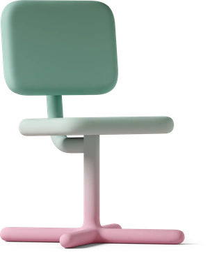 Gradient desk chair PNG, SVG