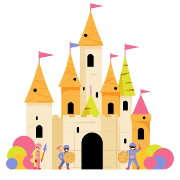 A magnificent castle made entirely out of various types of biscuits, featuring a chocolate chip cookie base, ginger snap turret tops, and a shortbread wall. The castle has intricate biscuit decorations, such as icing details and candy flags atop the towers. Surrounding the castle are biscuit guards, each crafted from different biscuit varieties, standing in vigilant poses. Some guards are holding candy spears, while others have biscuit shields, all set against a colorful candy landscape.