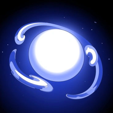 A glowing orb of plasma is suspended in the center of a dark environment. The orb emits a bright, pulsating light that illuminates its immediate surroundings. Surrounding the orb, there are swirling energies that take on fluid forms, creating dynamic patterns as they twist and turn in a circular motion. The dark background highlights the orb and the swirling energies, enhancing the contrast and focus on these elements. The plasma orb has a smooth surface, reflecting hints of movement within, while the energies exhibit fluidity and motion, creating a sense of depth in the scene.