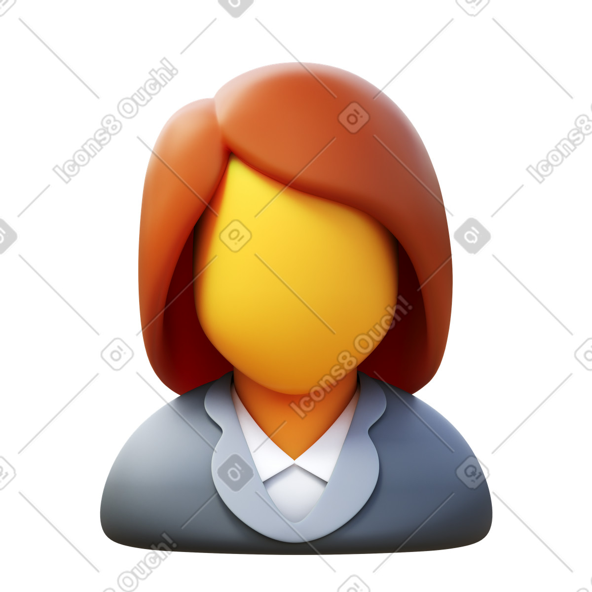 Ilustração de Empresária em no estilo 3D Fluency para baixar em PNG, SVG