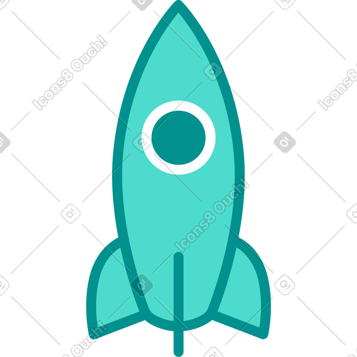 下载 Natty 风格的 火箭 插画，支持 PNG、SVG 格式