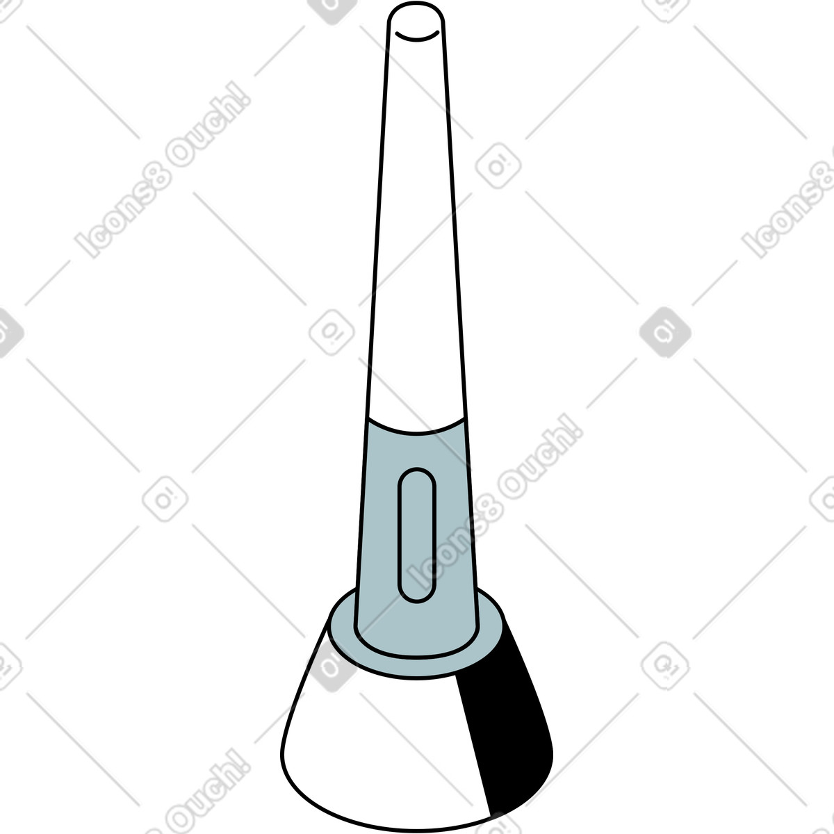 Ilustração de Caneta com suporte em no estilo Isometric para baixar em PNG, SVG