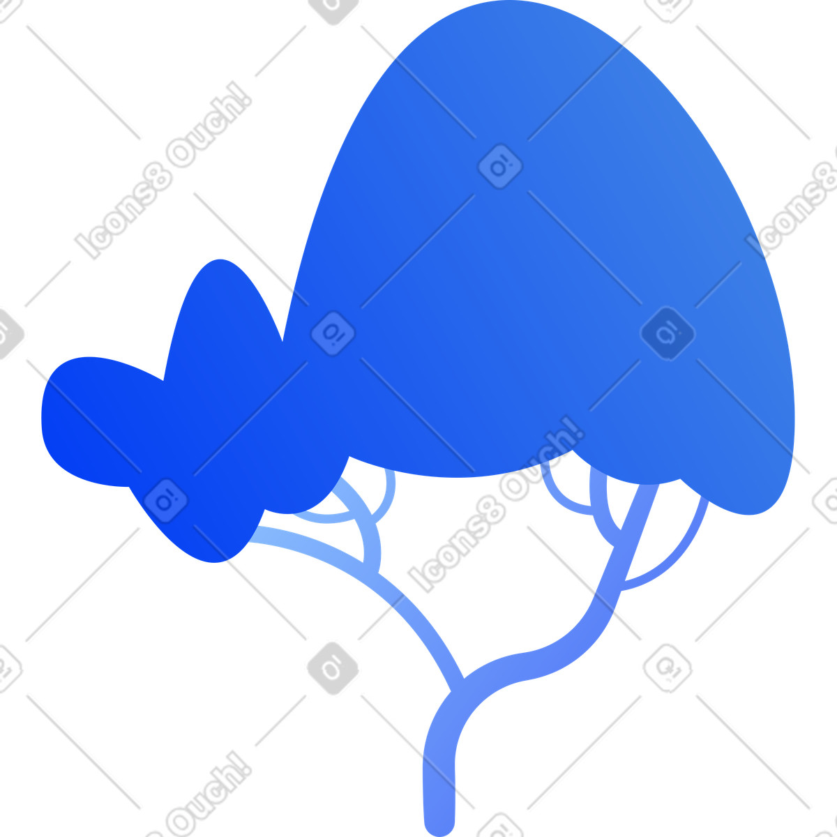 Baum-Illustration im Buddy-Stil als Download in PNG, SVG