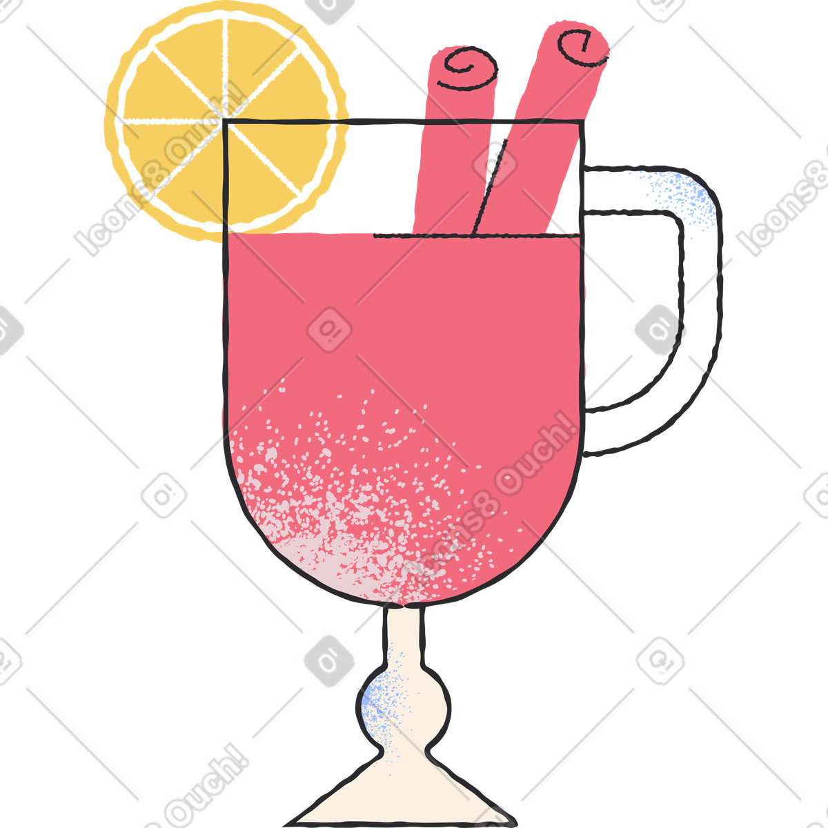 下载 Pablo 风格的 甜酒 插画，支持 PNG、SVG 格式