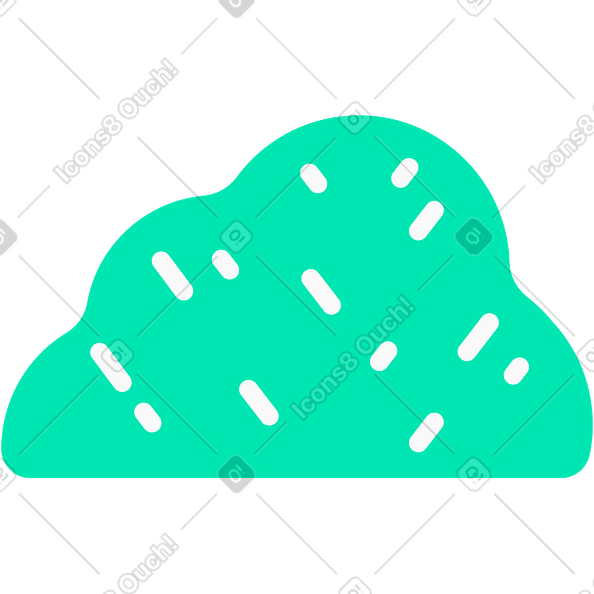 Bush illustration clipart image showcasing vibrant greenery in PNG SVG