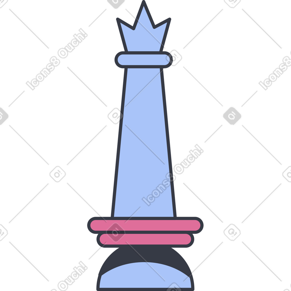 下载 Abstract 风格的 象棋皇后 插画，支持 PNG、SVG 格式