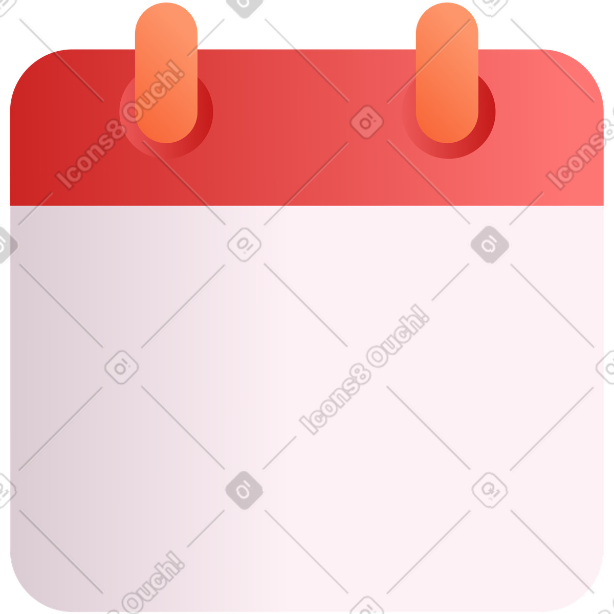 Calendario illustrazione in stile Silky scarica in PNG, SVG