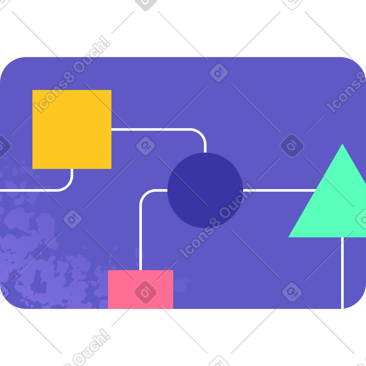 Scheme in frame illustration Bright style download PNG, SVG