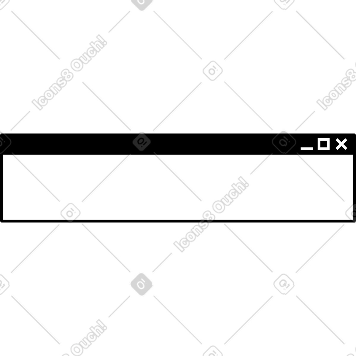 Small window illustration in Memphis style download in PNG, SVG