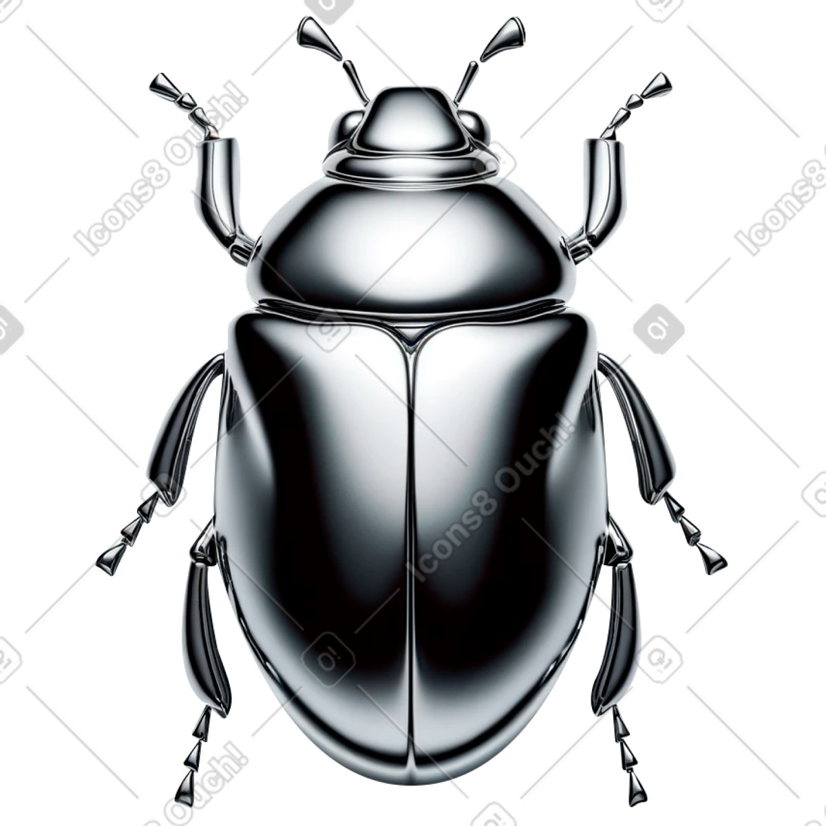 Illustration Chromed bug dans le style à télécharger aux formats PNG, SVG
