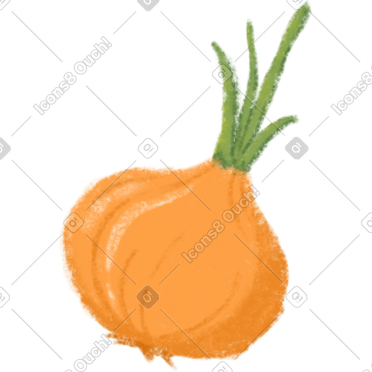 Ilustración Onion en estilo Toscana a descargar en PNG y SVG