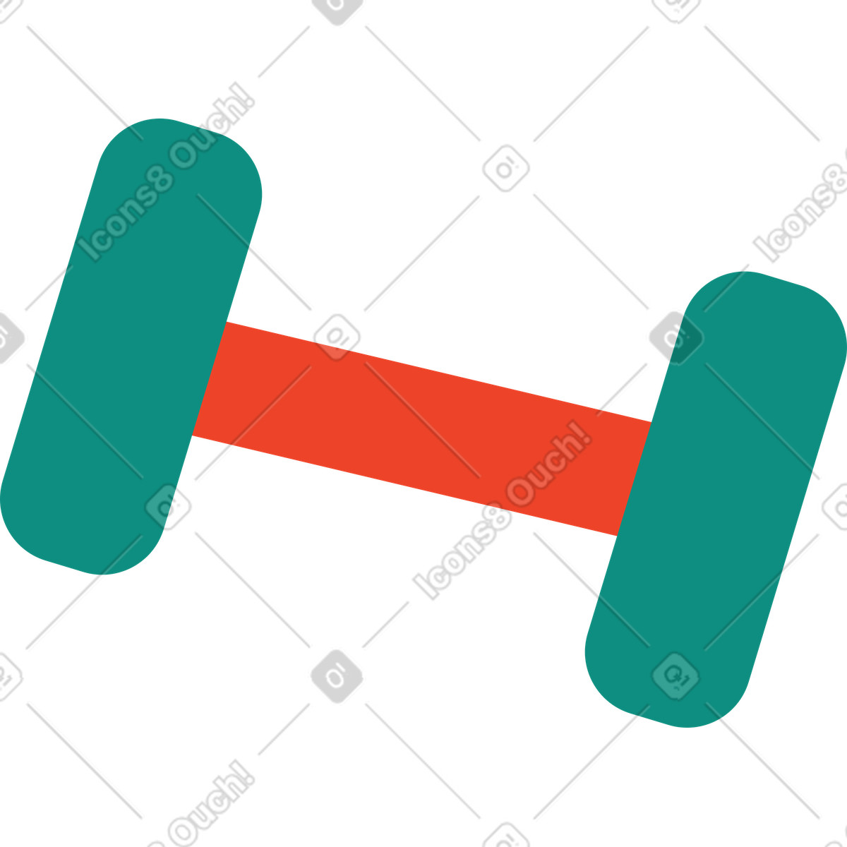 下载 Polar 风格的 运动哑铃 插画，支持 PNG、SVG 格式