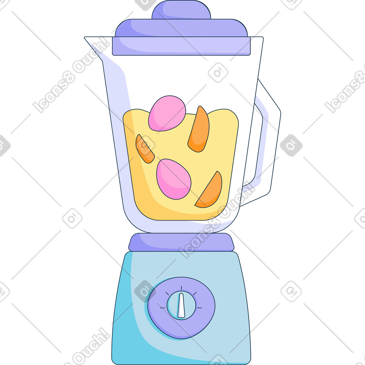 Bubble gum 스타일의 믹서 일러스트레이션 PNG, SVG 다운로드