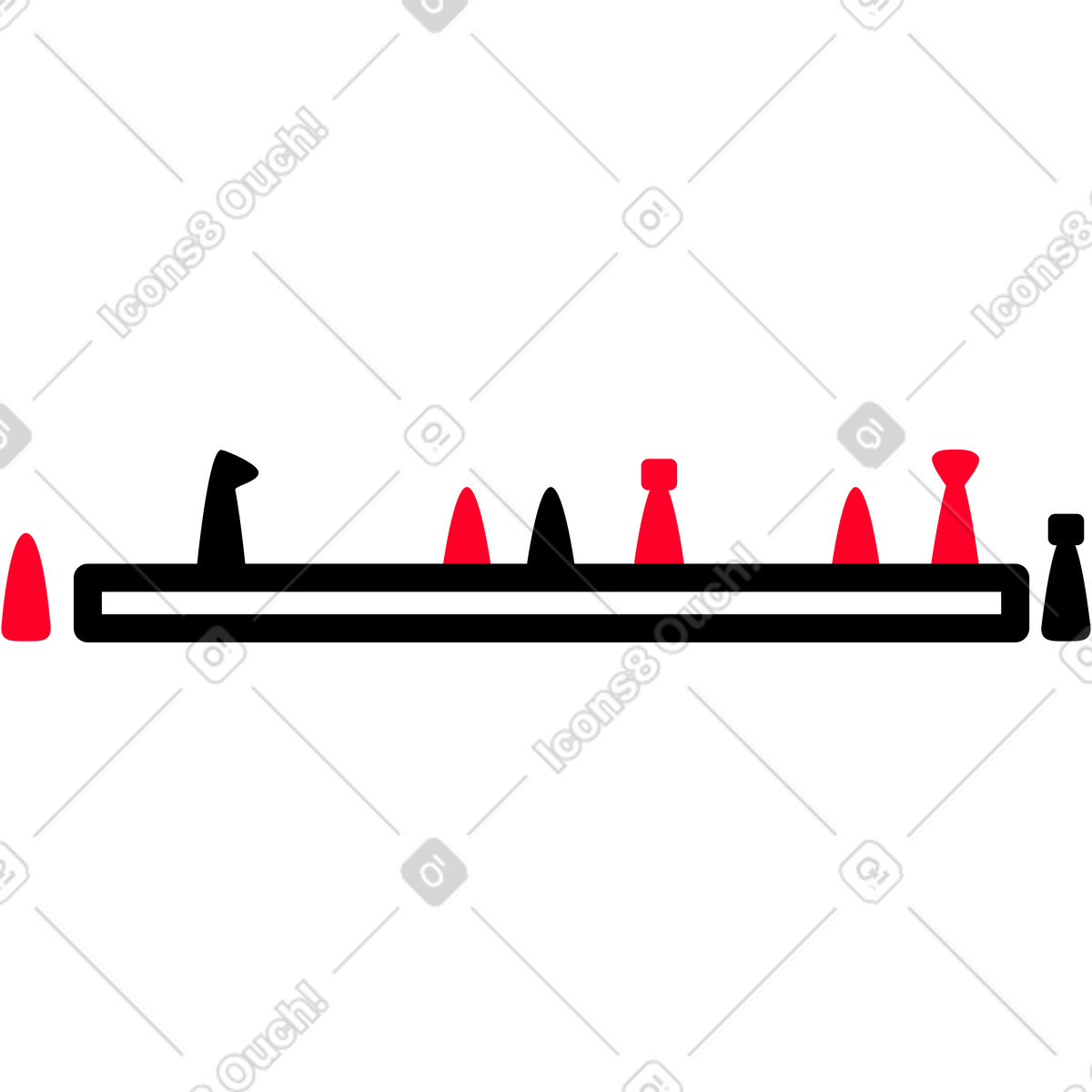 Chess illustration in Transistor style download in PNG, SVG