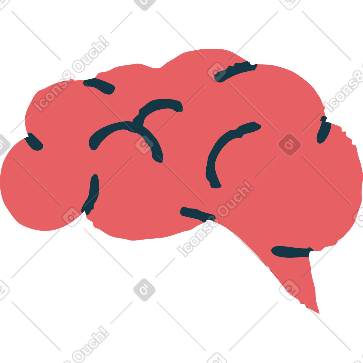 下载 Flamenco 风格的 Brain 插画，支持 PNG、SVG 格式
