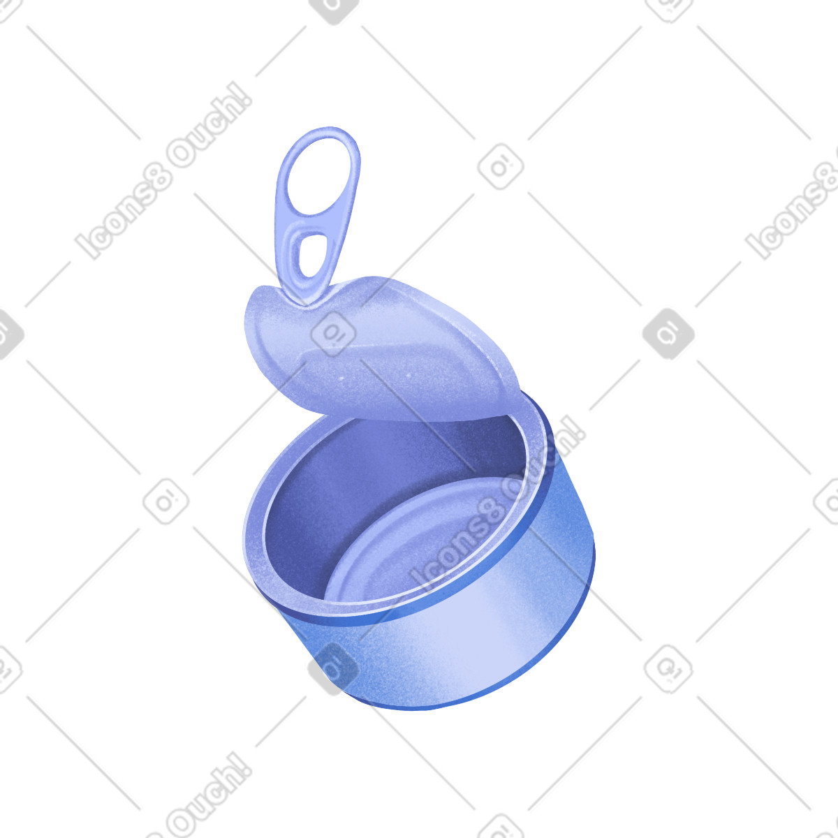Illustration Empty tin can dans le style Smart à télécharger aux formats PNG, SVG