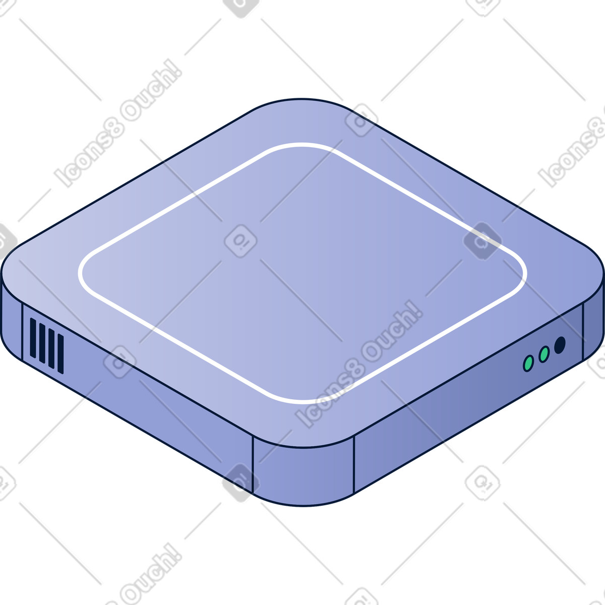 Server illustrazione in stile Neat scarica in PNG, SVG