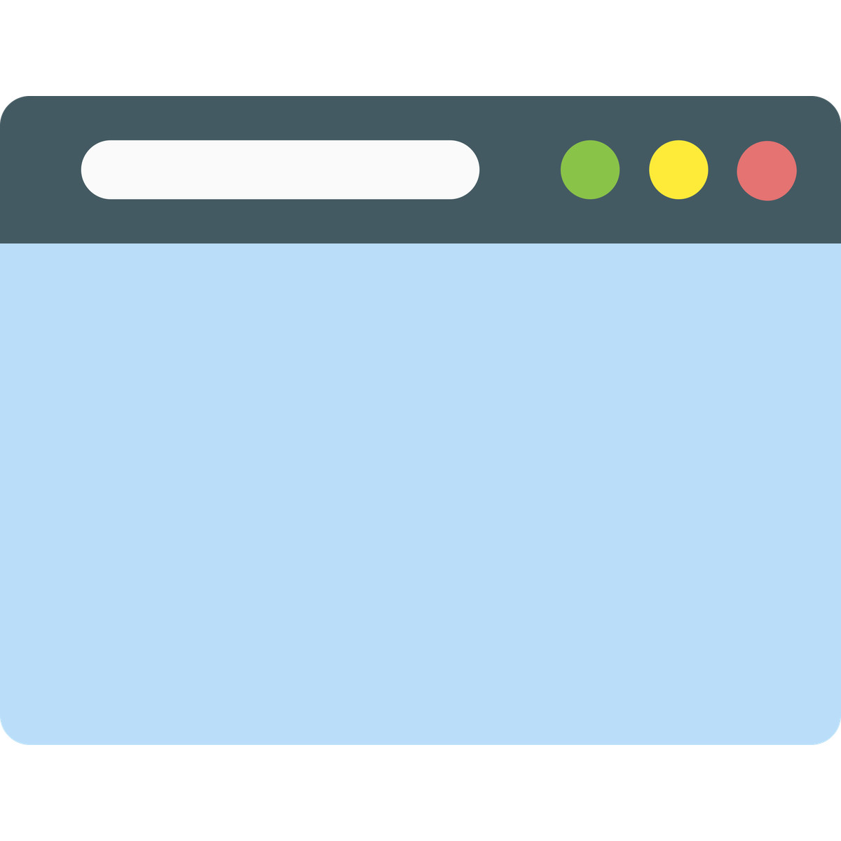 Fogg スタイルの Browser window のイラストをPNG、SVG形式でダウンロード