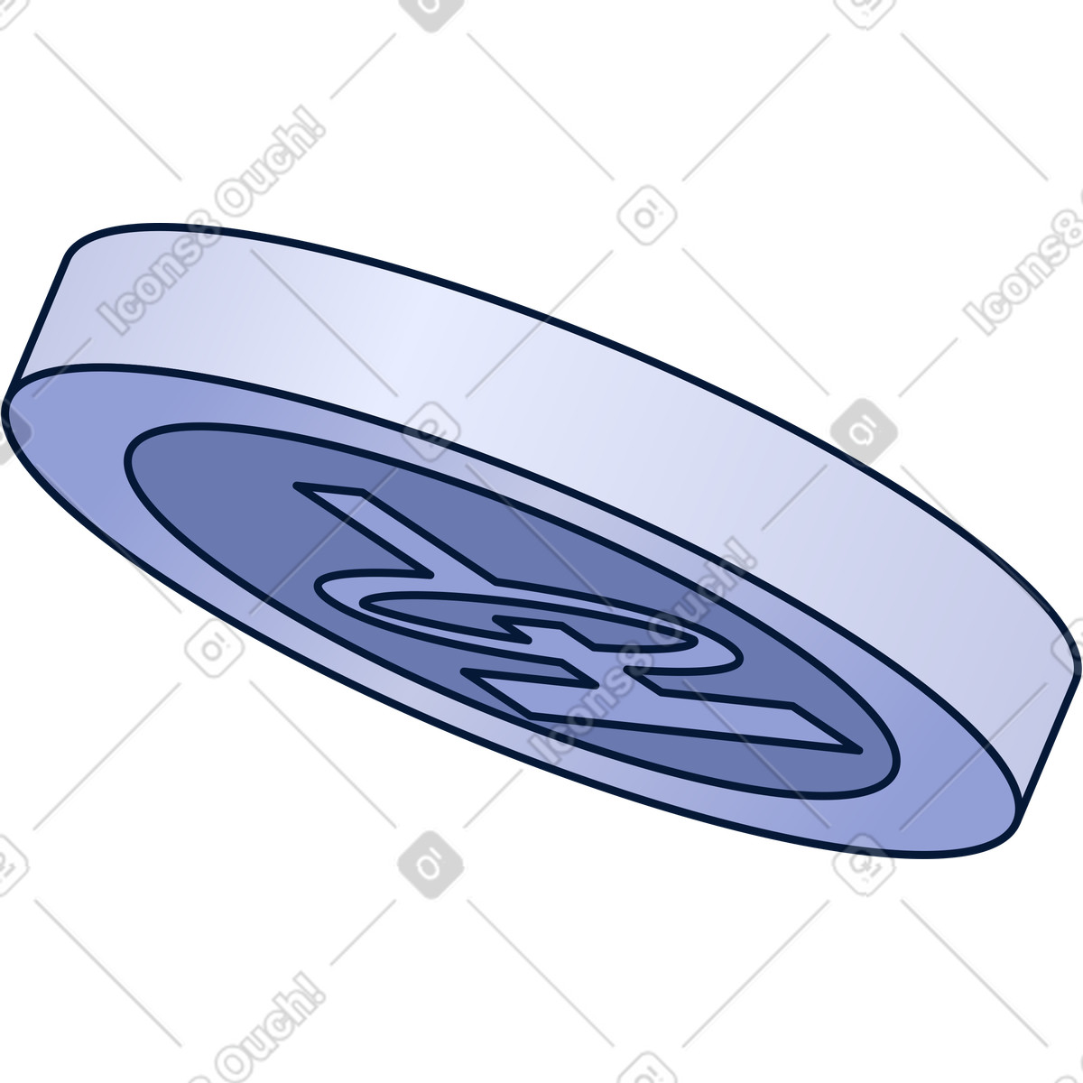 Tether coin illustration showcasing a digital token clipart in PNG SVG