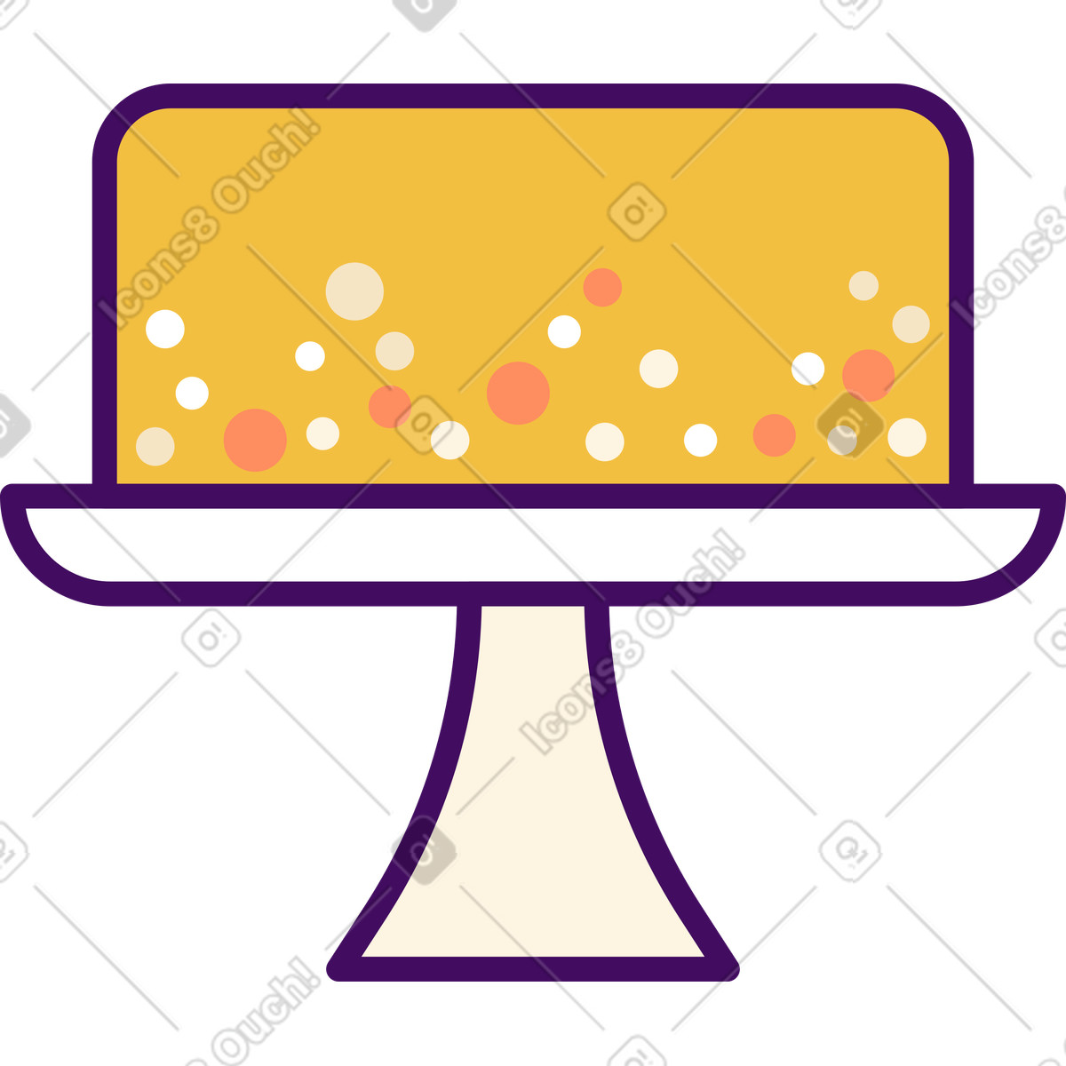 Ilustração de Bolo bandeja em no estilo Simplistic para baixar em PNG, SVG